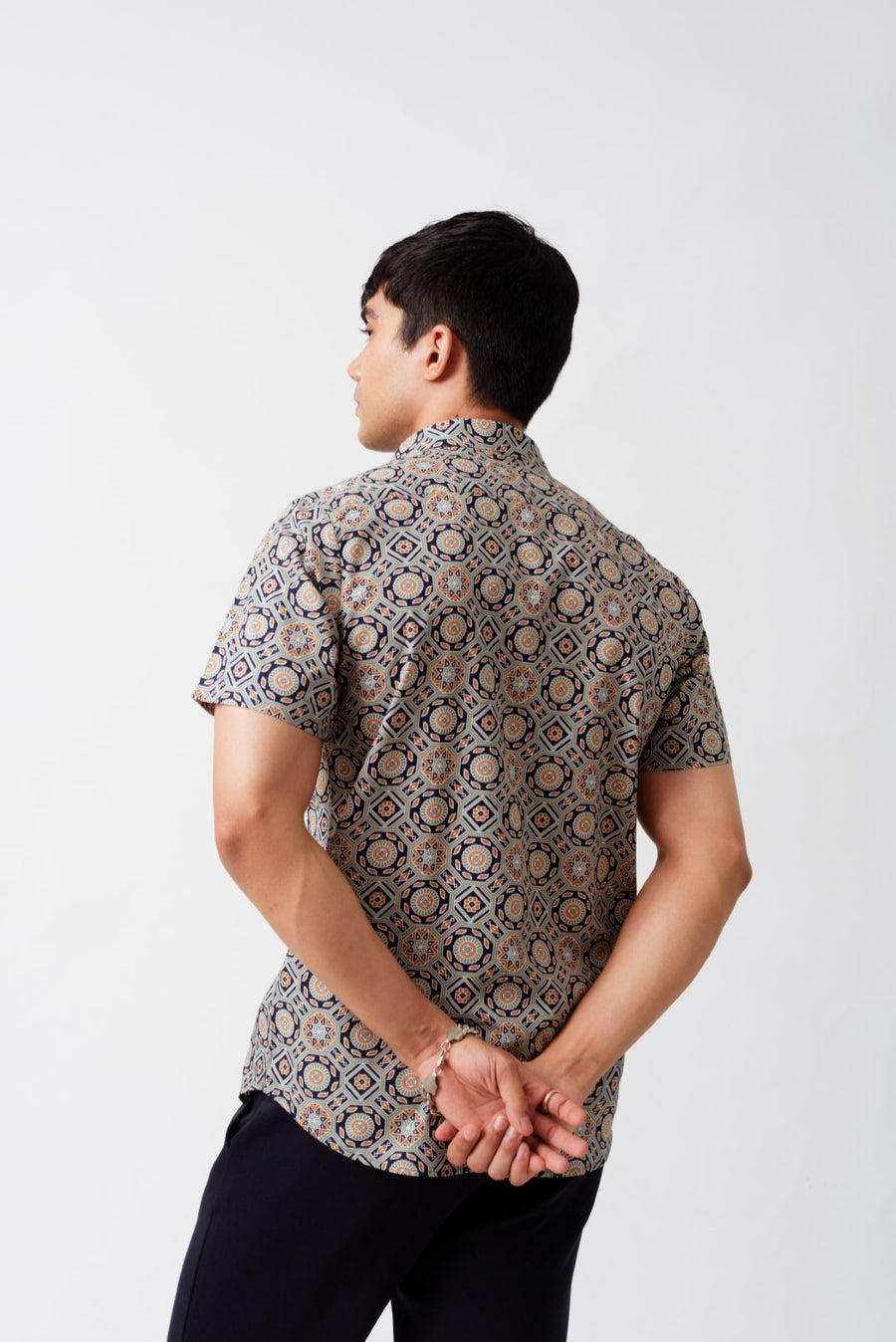 Marrakesh Print Cotton Half Sleeves Shirt