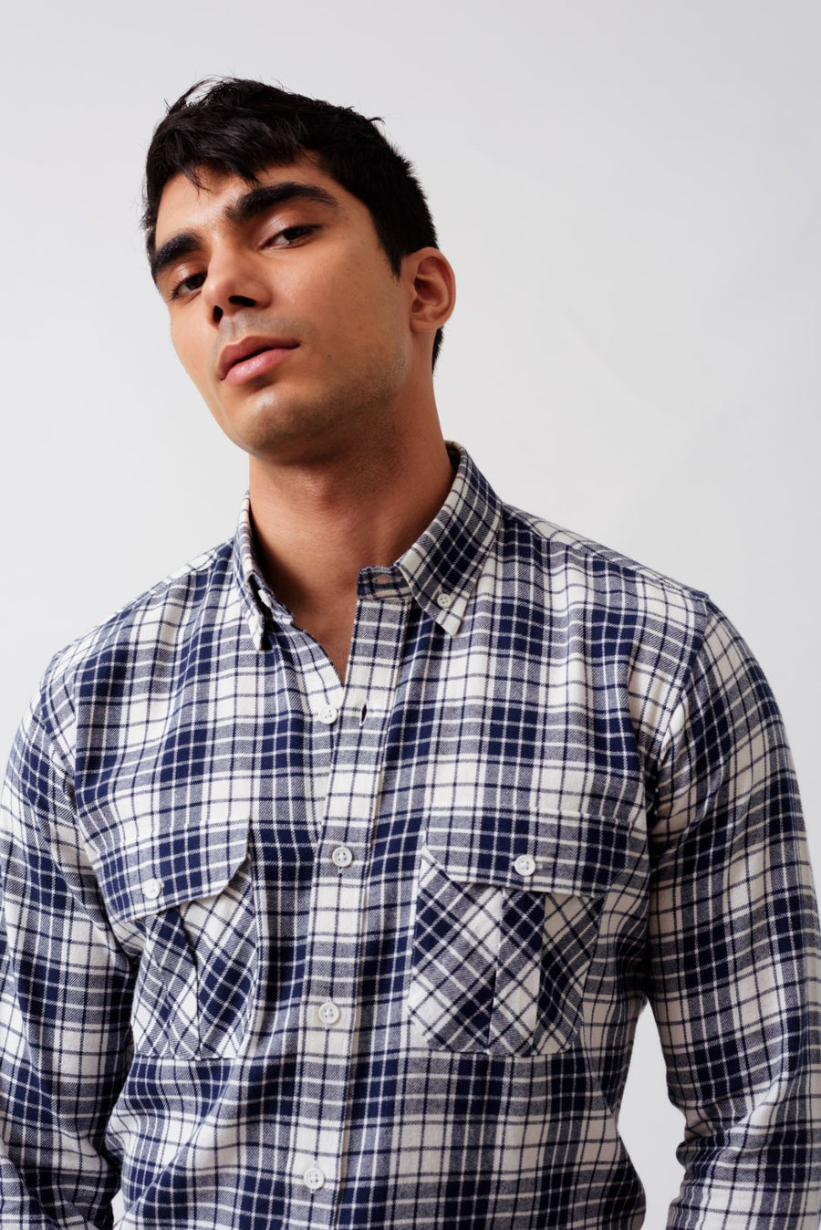 Lumber Check Flannel Button Down Shirt