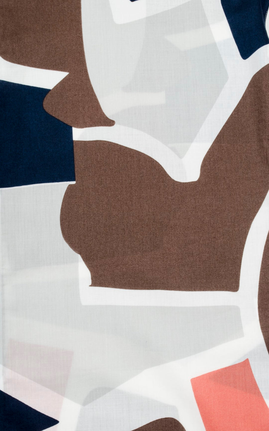 Abstract Collage Print Cotton Shirt