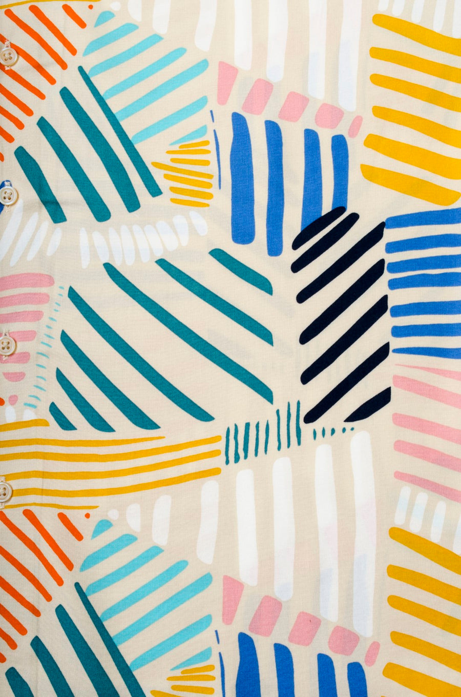 Abstract Print Oversized Viscose Shirt
