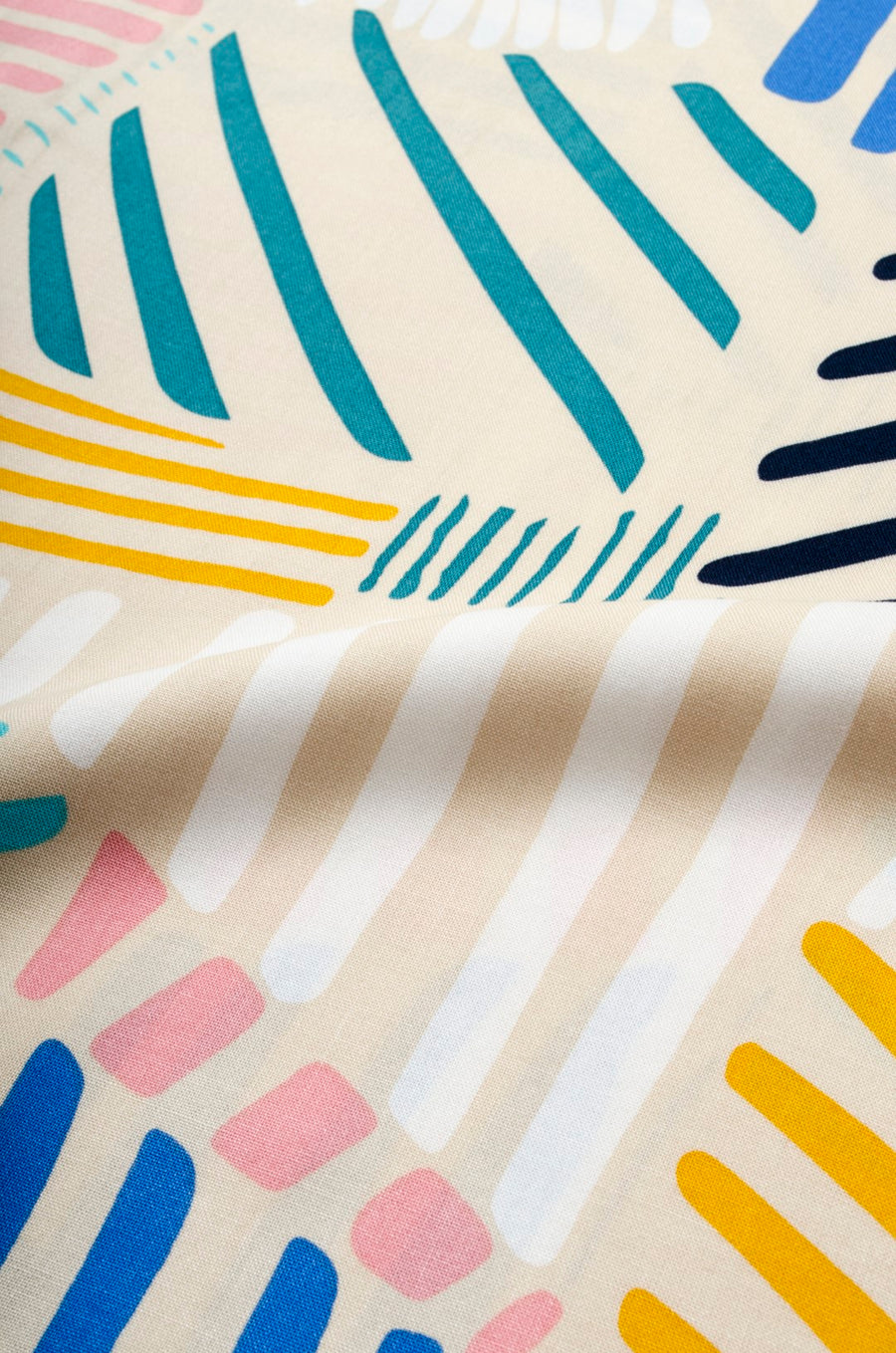 Abstract Print Oversized Viscose Shirt