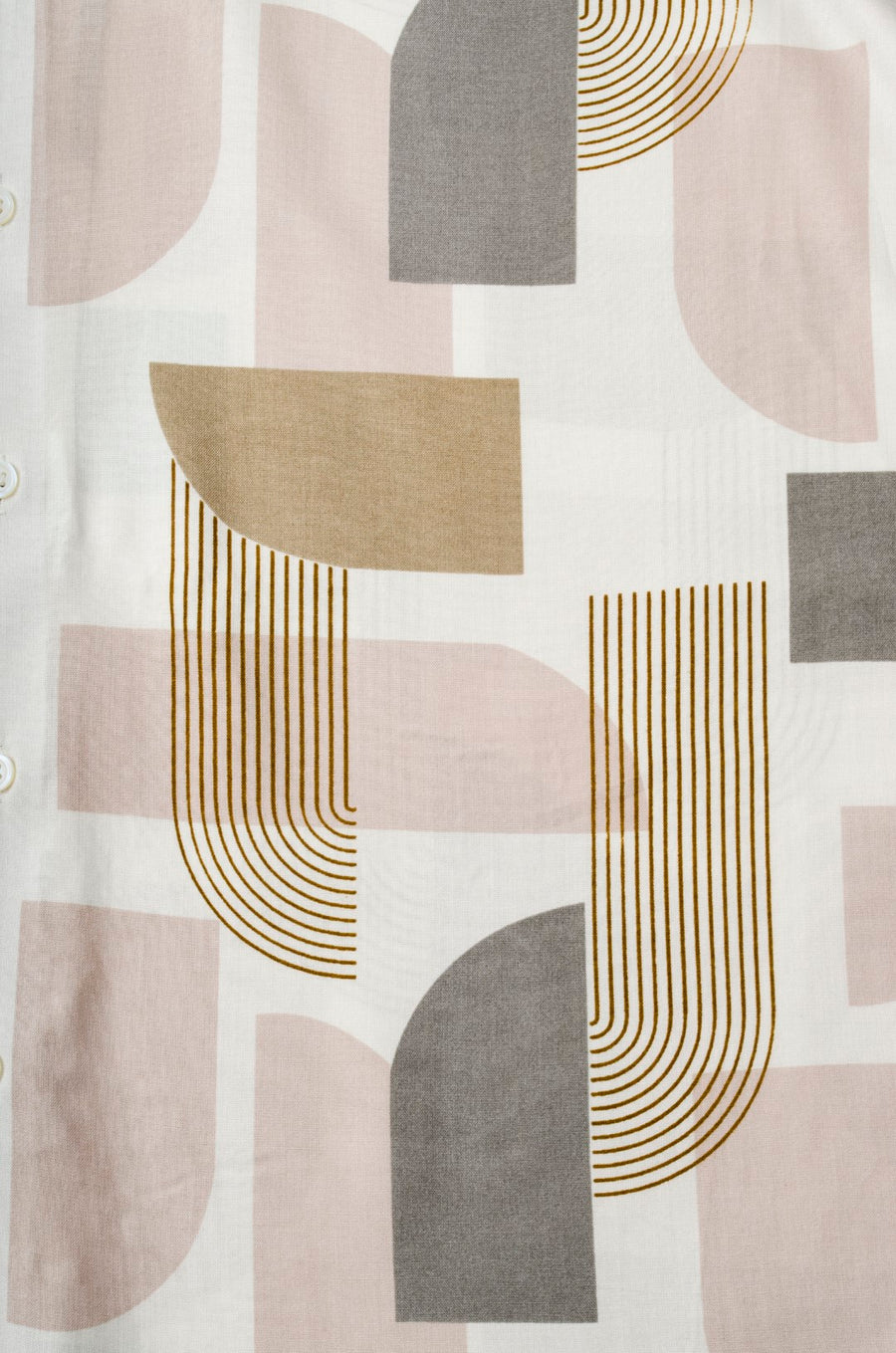 Art Deco Print Oversized Viscose Shirt