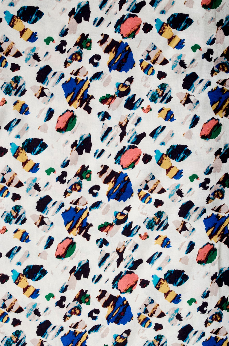 Retro Marble Print Oversized Viscose Shirt