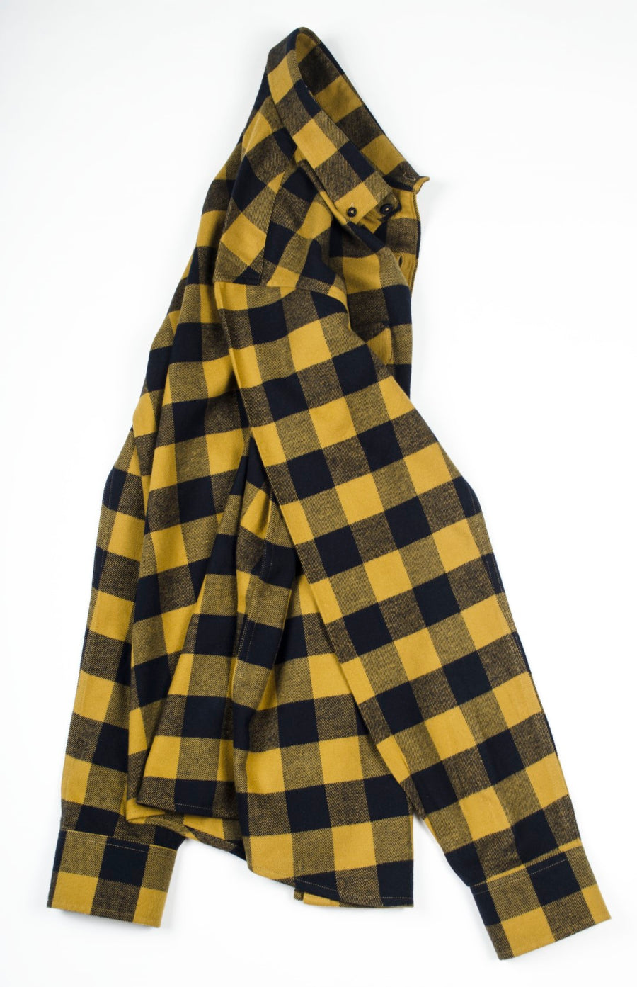 Soft Flannel Check Button Down Collar Shirt