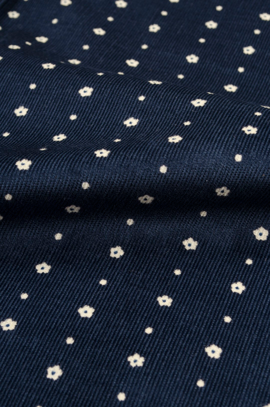 Corduroy Daisy Print Button Down Shirt