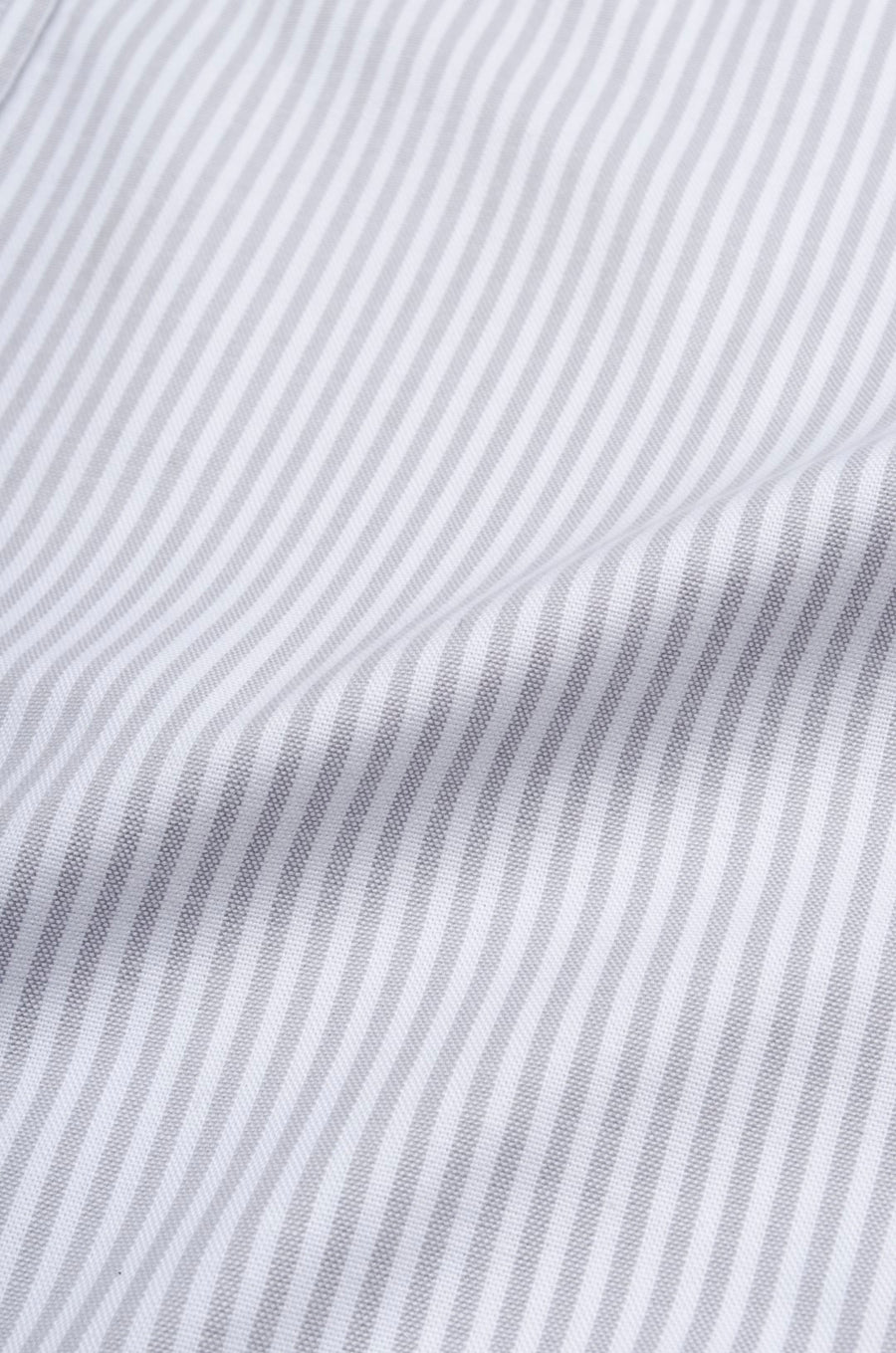 Grey Stripe Oxford Button Down Slim Fit Shirt