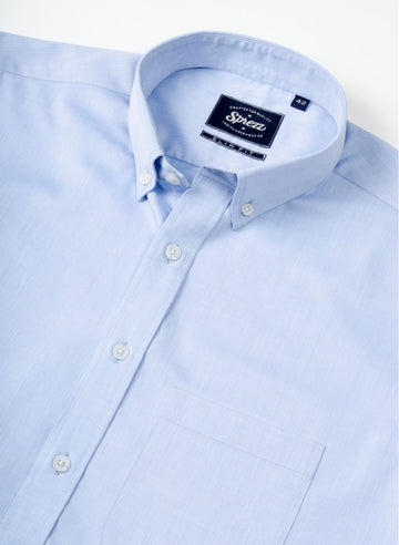 Herringbone Formal Button Down Collar Shirt