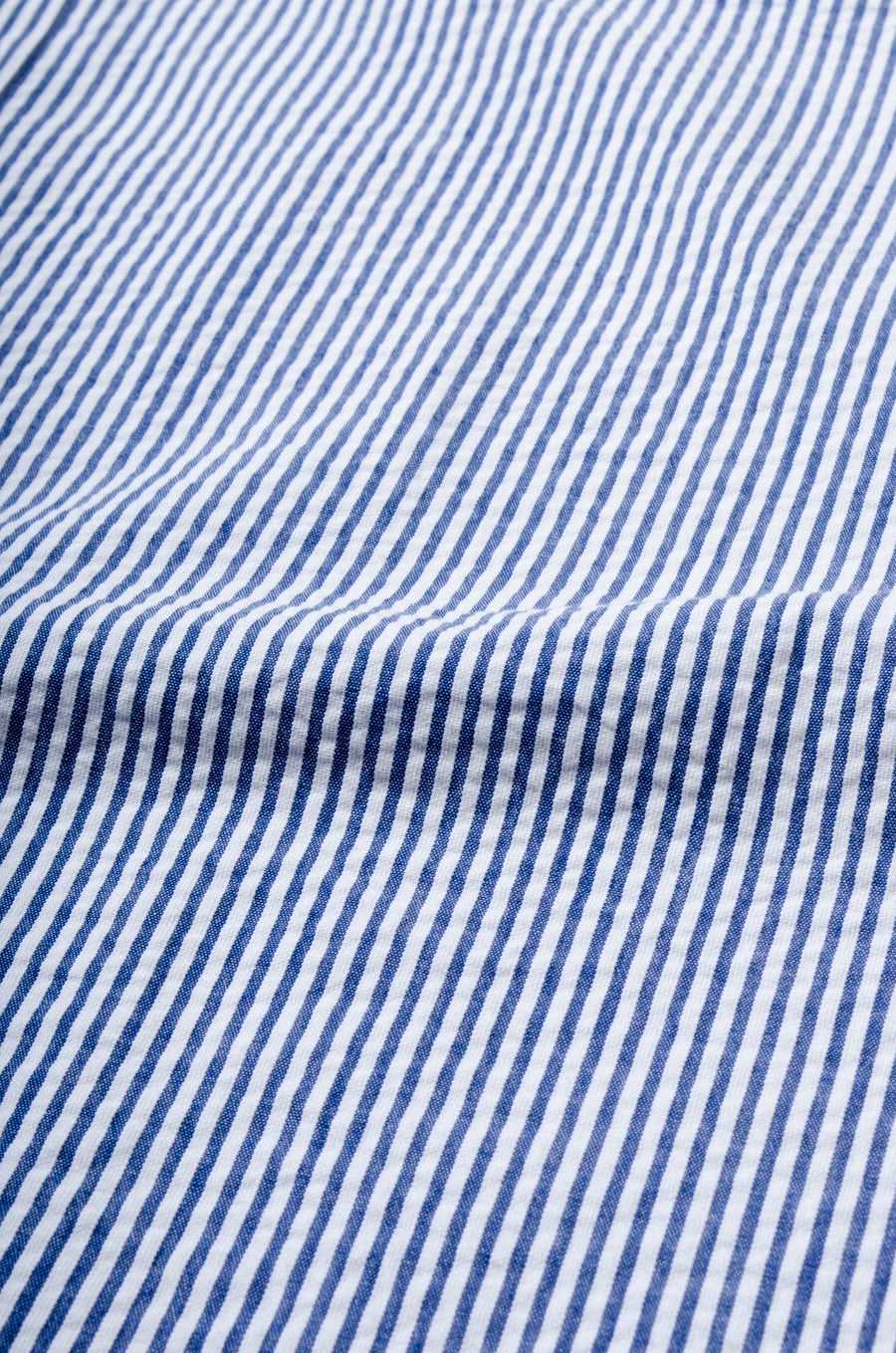Color Block Seer Sucker Slim Fit Shirt