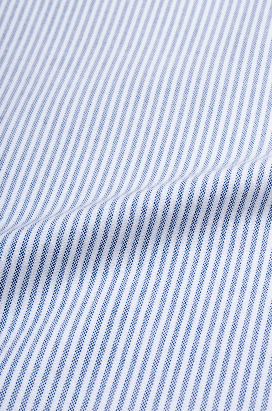 Blue Oxford Stripe Button Down Slim Fit Shirt
