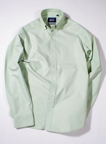 Pastel Green Oxford Button Down Slim Fit Shirt