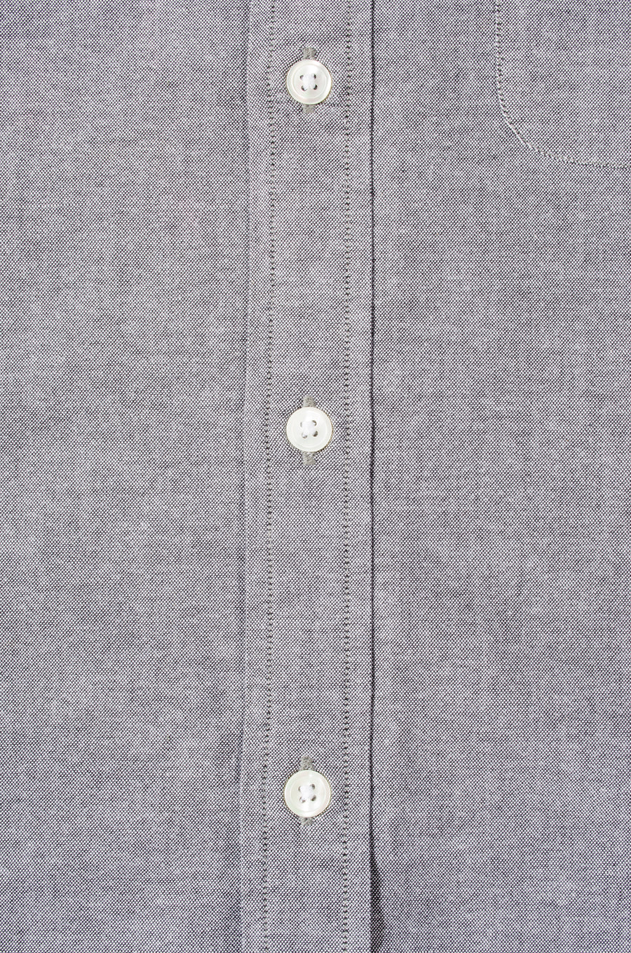 Grey Oxford Button Down Slim Fit Shirt