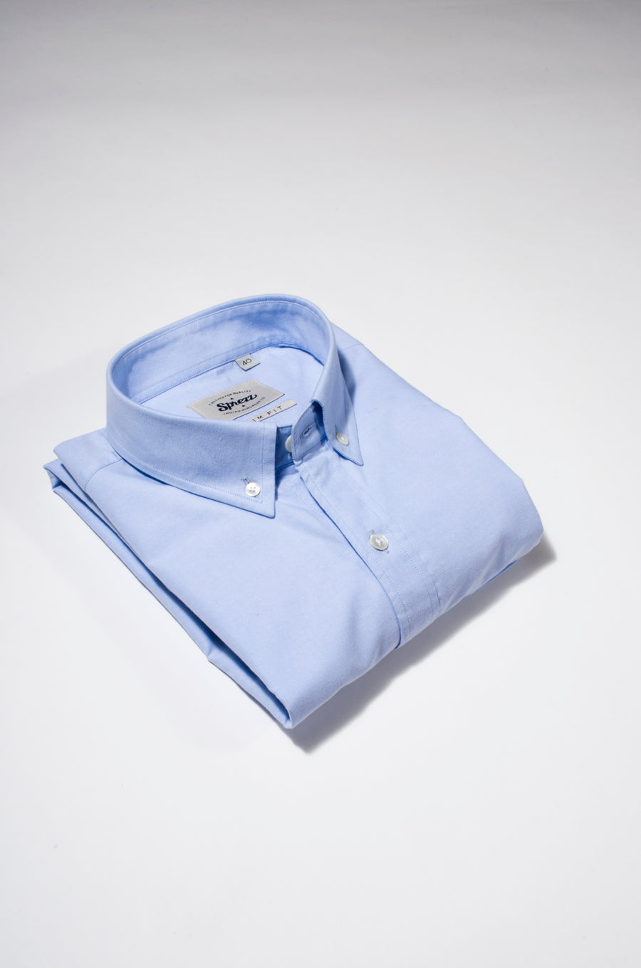 Sky Blue Oxford Button Down Slim Fit Shirt