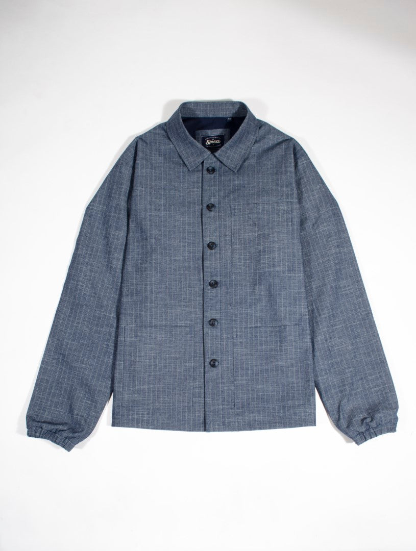 Denim Stripe Worker Jacket