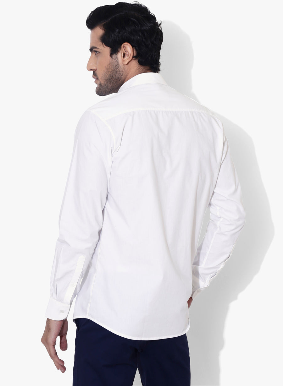 Minimo Color Block Full Sleeve Slim Fit Shirt