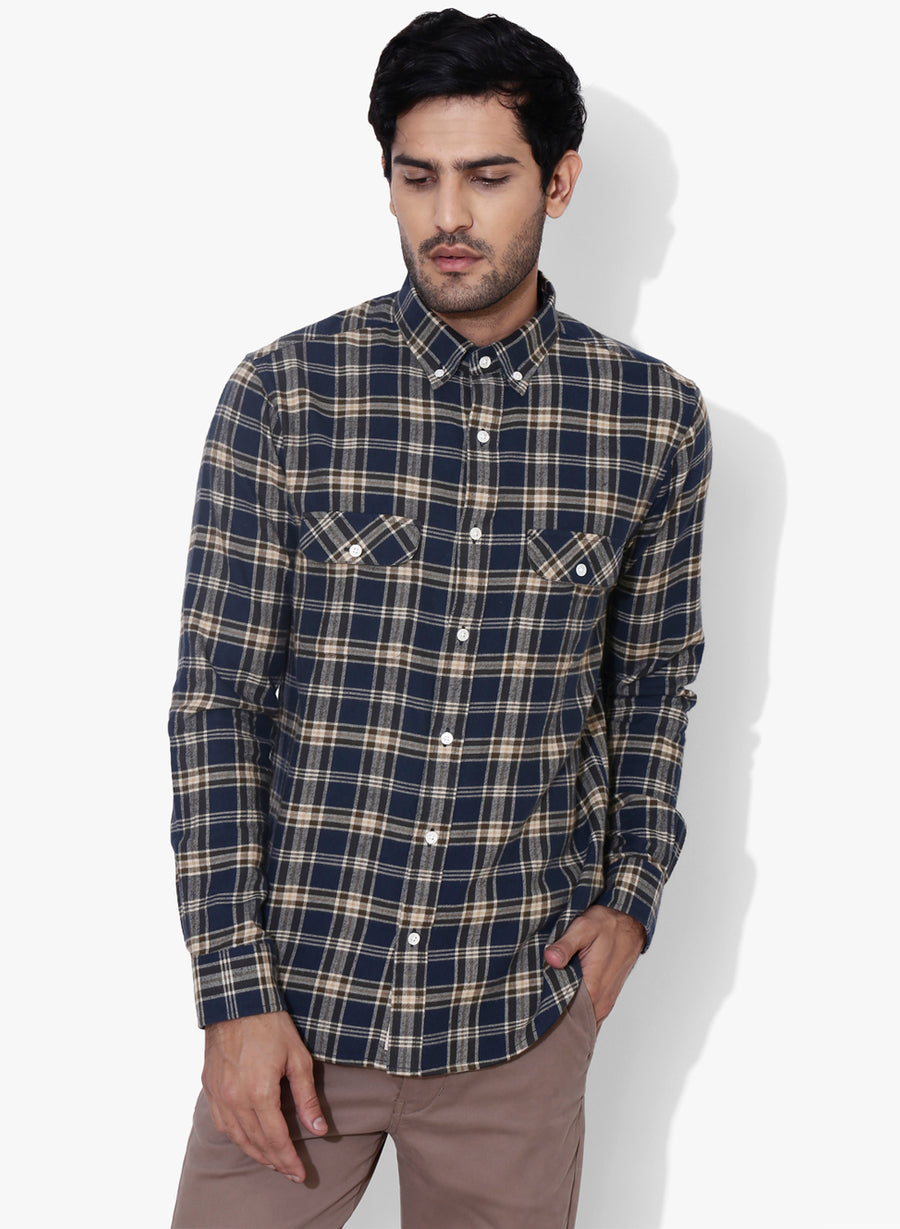 Lumber Jack Brushed Flannel Check Button Down Shirt