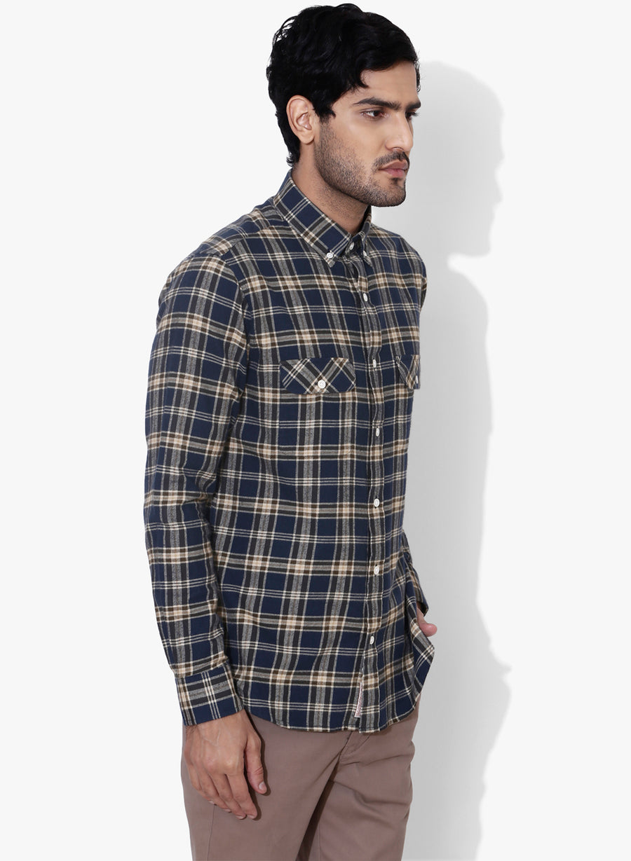 Lumber Jack Brushed Flannel Check Button Down Shirt