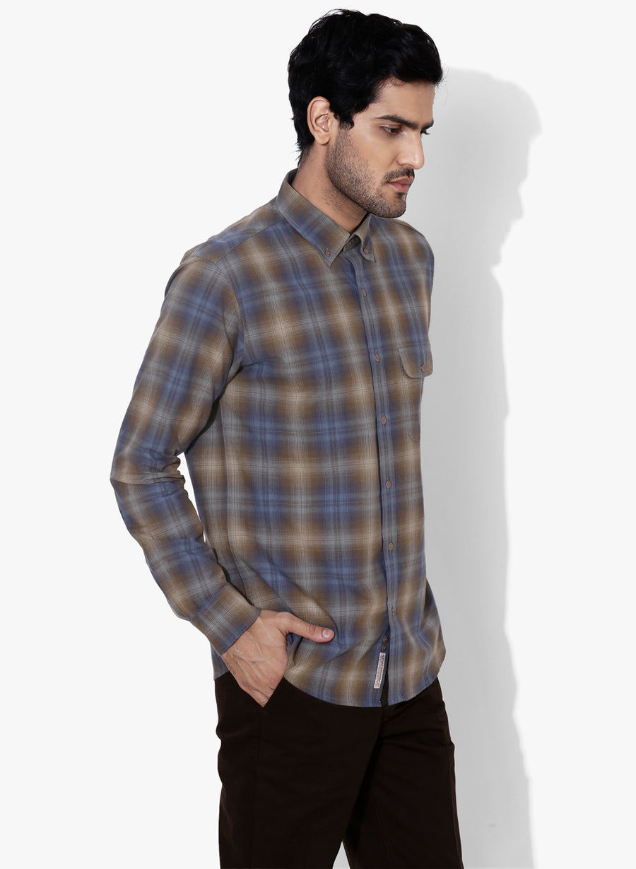 Branché Check Button Down Shirt