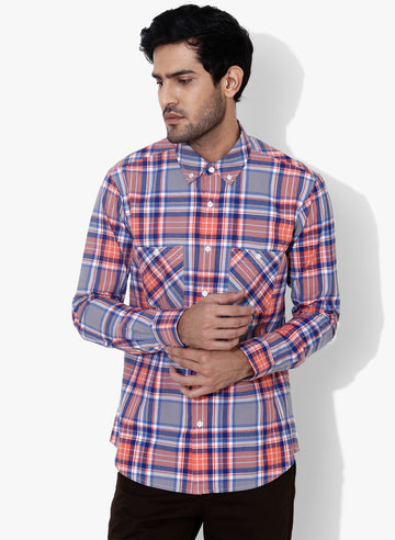 Hipster Check Button Down Shirt