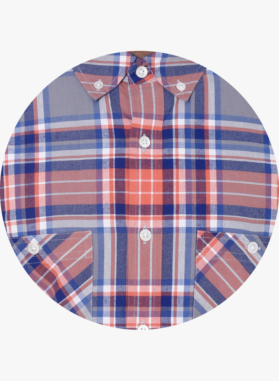 Hipster Check Button Down Shirt