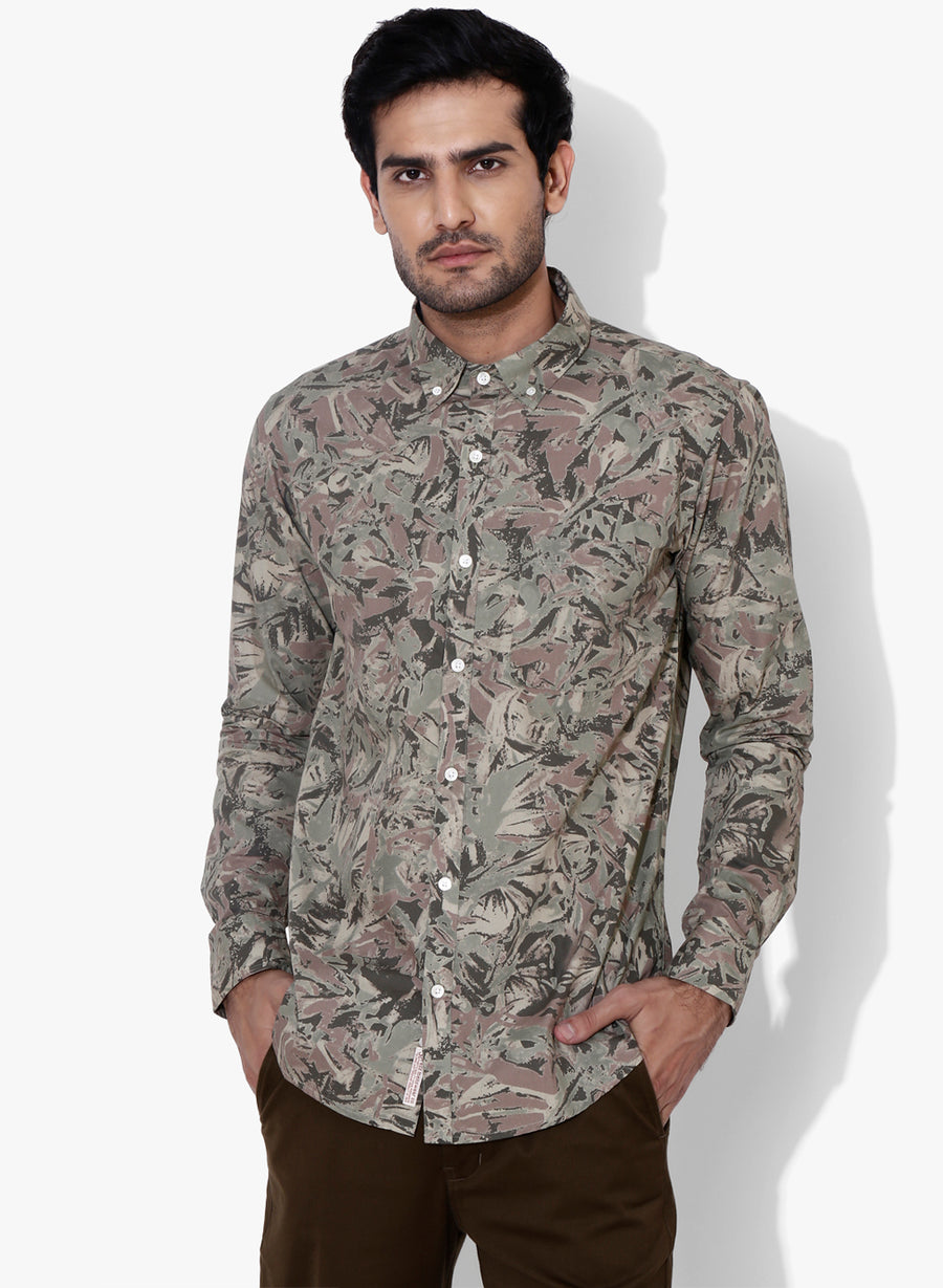 Urban Camo Button Down Shirt