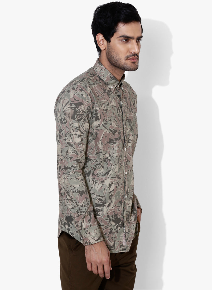 Urban Camo Button Down Shirt
