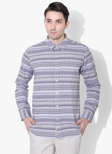 Nordic Striper Full Sleeve Button Down Shirt