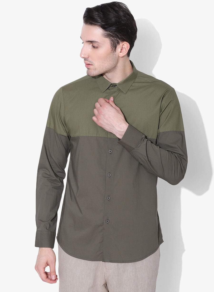 Oribu Color Block Shirt