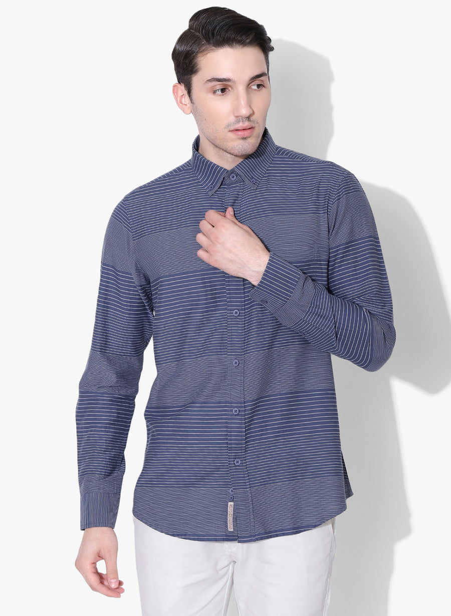 Heng Striper Button Down Shirt