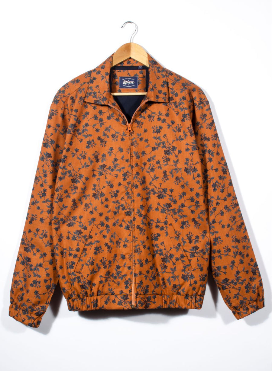 Aki Floral Print Bomber Jacket