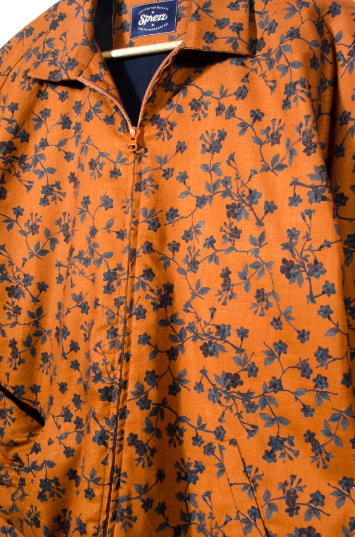 Aki Floral Print Bomber Jacket
