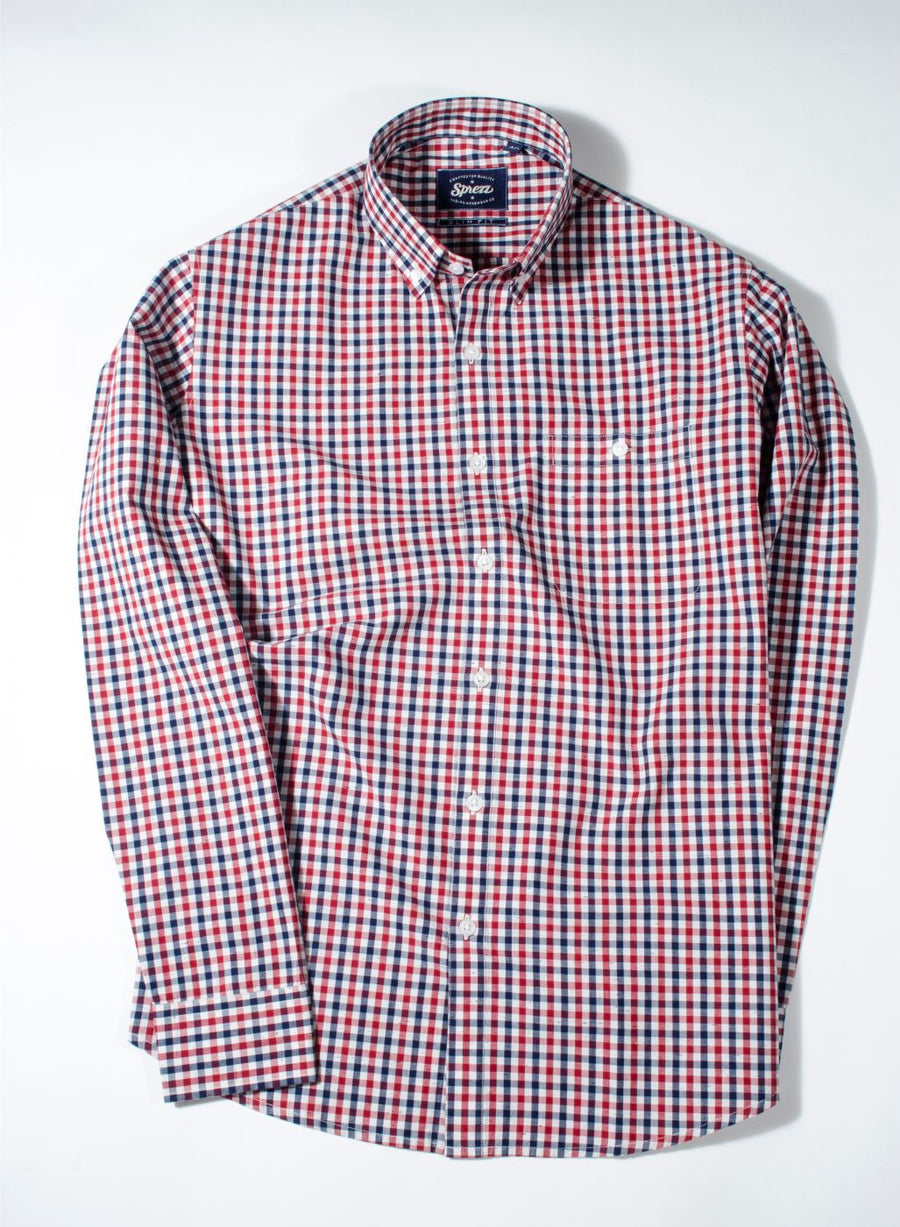 Donegal Multi Gingham Check Button Down Slim Fit Shirt