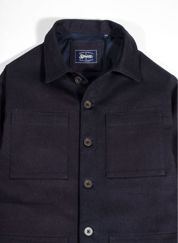 Raw Denim French Workwear Jacket