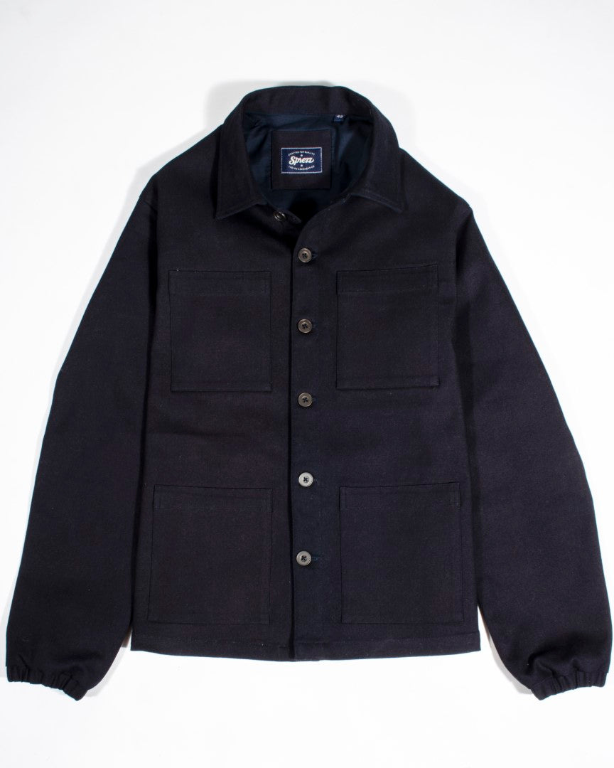 Raw Denim French Workwear Jacket