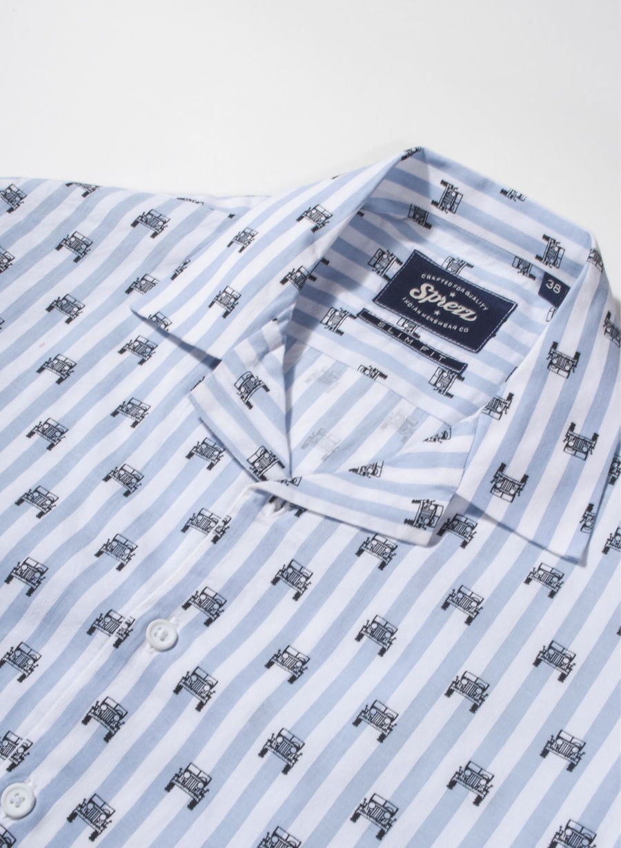 Jeep Print Resort Collar Shirt