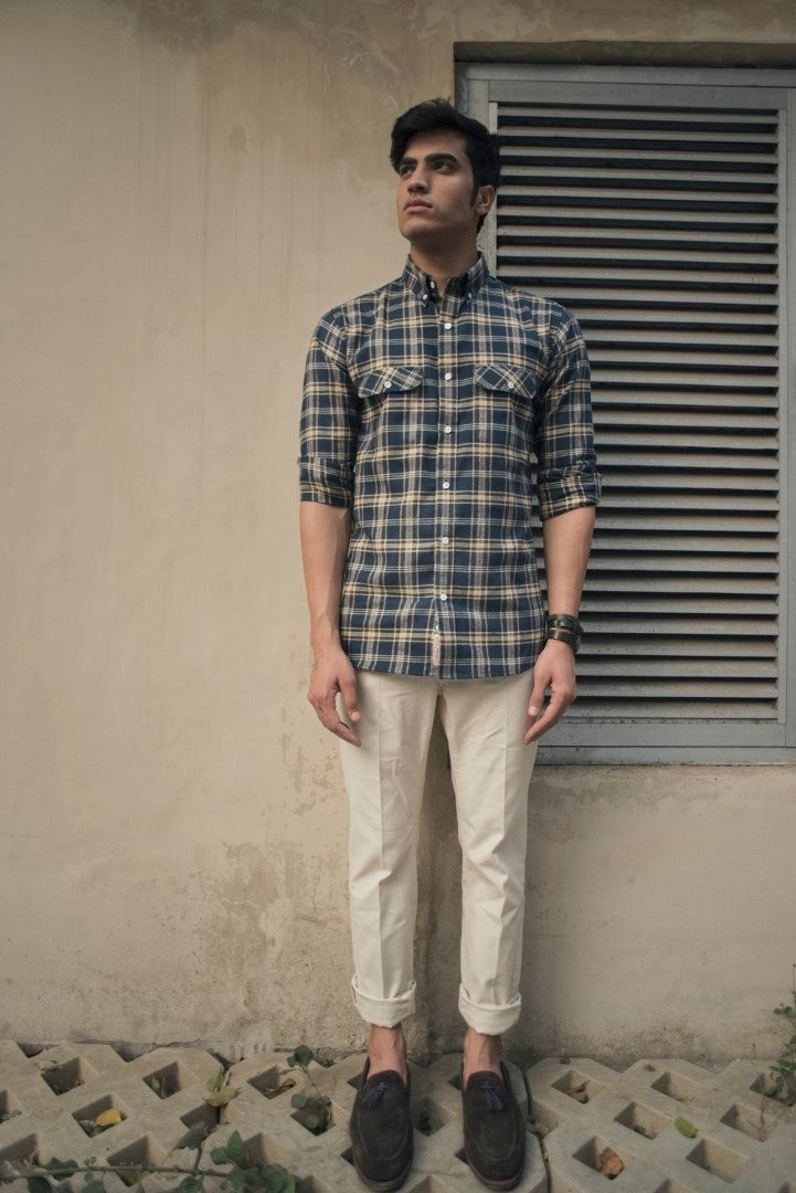 Lumber Jack Brushed Flannel Check Button Down Shirt