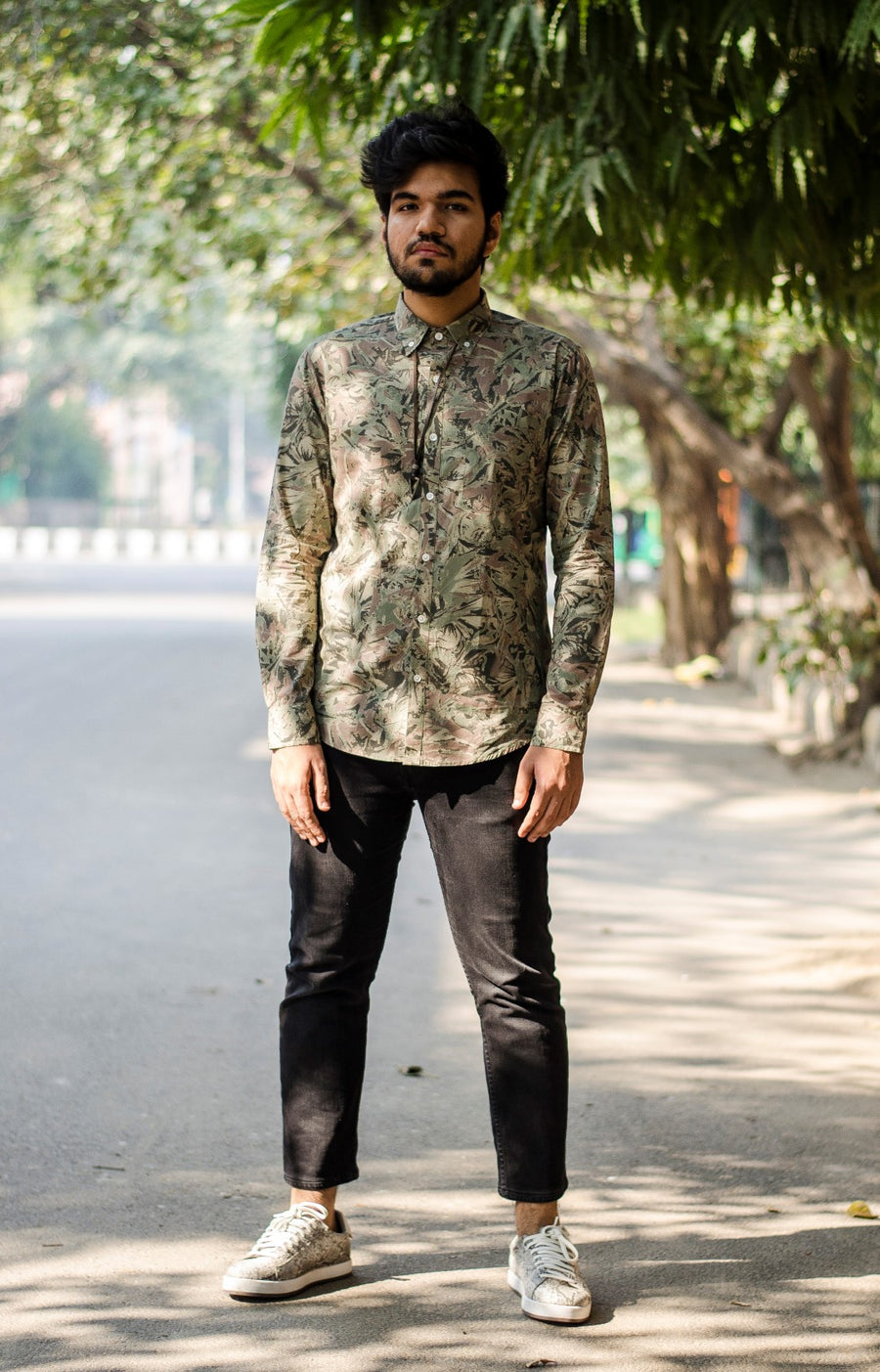 Urban Camo Button Down Shirt