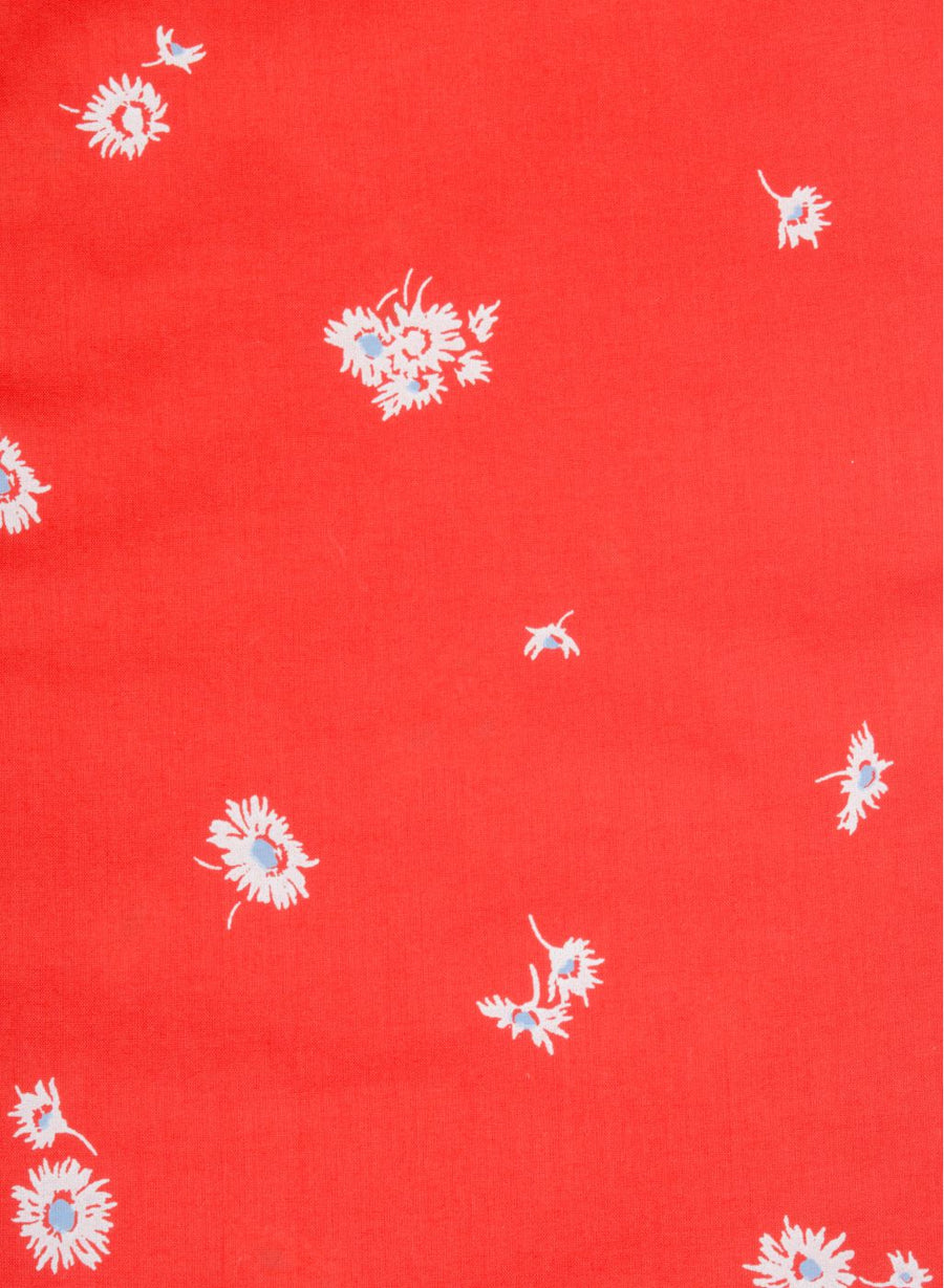 Sunflower Print Half Sleeves Slim Fit Shirt