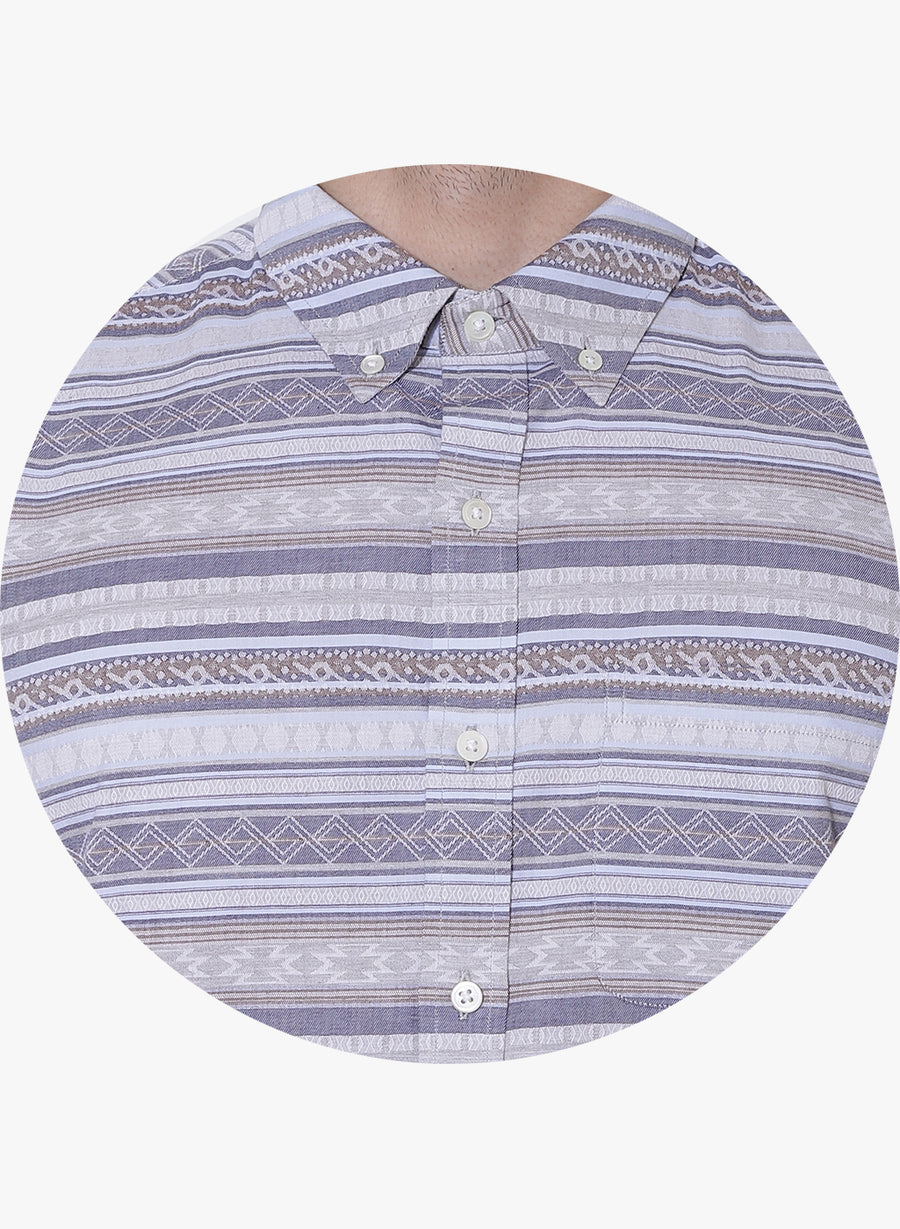 Nordic Striper Full Sleeve Button Down Shirt